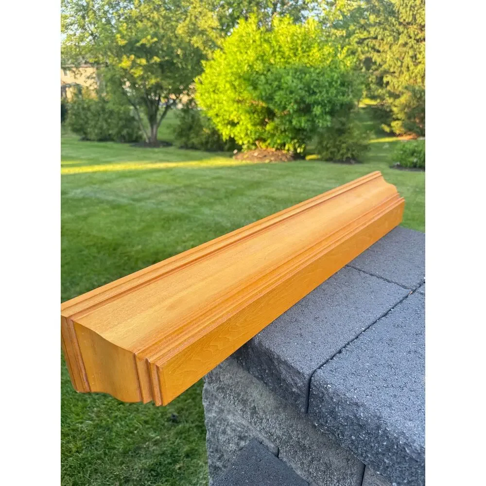 Pottery Barn Floating 36 Inch Woodern Wall Shelves Crown Molding Ledge